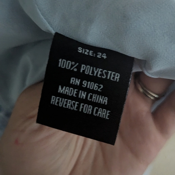 Standards & Practices Blue Floral Long Sleeve Cottagecore Maxi Dress Size 24 - Picture 7 of 11